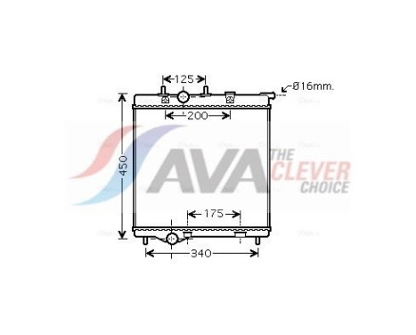 Kylare, motorkylning PEA2298 Ava Quality Cooling