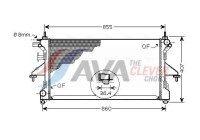 Kylare, motorkylning PEA2304 Ava Quality Cooling