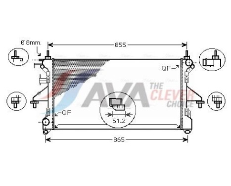 Kylare, motorkylning PEA2310 Ava Quality Cooling