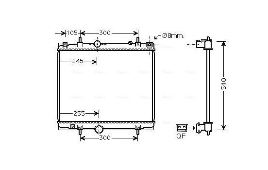 Kylare, motorkylning PEA2331 Ava Quality Cooling