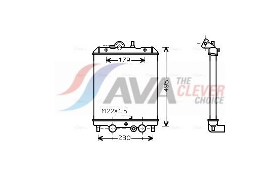 Kylare, motorkylning PO2002 Ava Quality Cooling