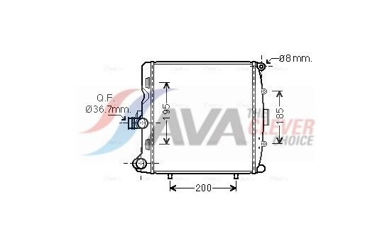 Kylare, motorkylning PR2055 Ava Quality Cooling