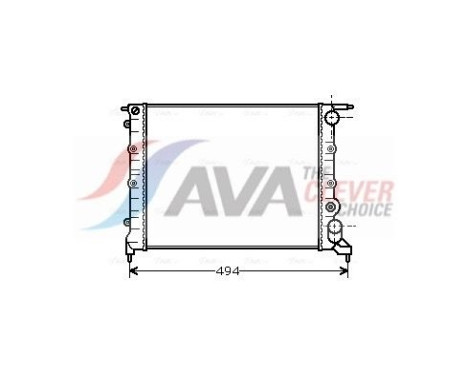 Kylare, motorkylning RT2043 Ava Quality Cooling
