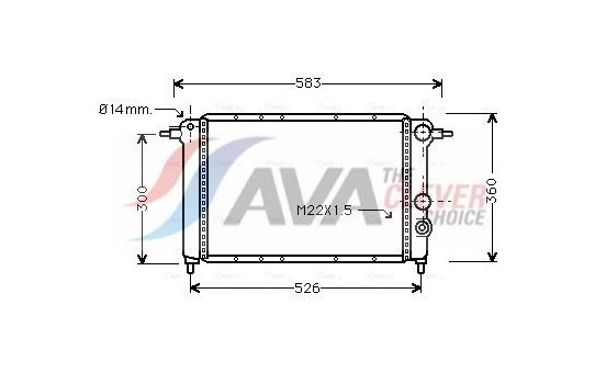 Kylare, motorkylning RT2065 Ava Quality Cooling