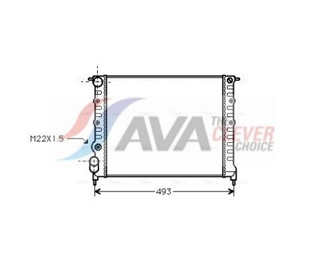 Kylare, motorkylning RT2118 Ava Quality Cooling