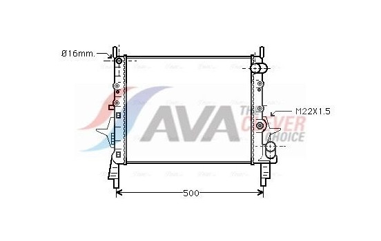 Kylare, motorkylning RT2158 Ava Quality Cooling