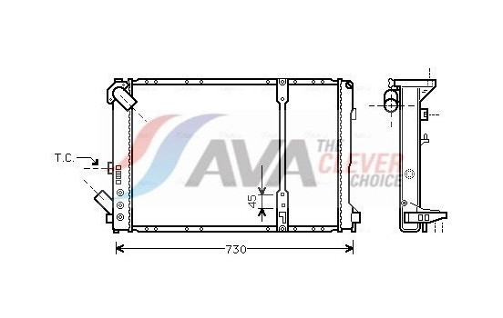 Kylare, motorkylning RT2209 Ava Quality Cooling