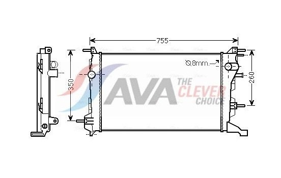 Kylare, motorkylning RT2410 Ava Quality Cooling