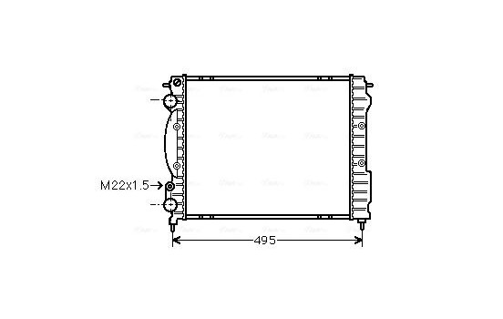 Kylare, motorkylning RTA2129 Ava Quality Cooling