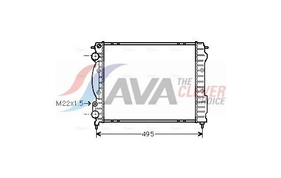 Kylare, motorkylning RTA2129 Ava Quality Cooling