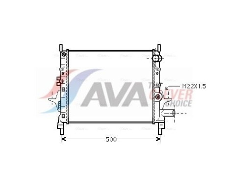 Kylare, motorkylning RTA2206 Ava Quality Cooling