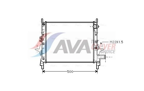Kylare, motorkylning RTA2206 Ava Quality Cooling