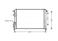 Kylare, motorkylning RTA2241 Ava Quality Cooling