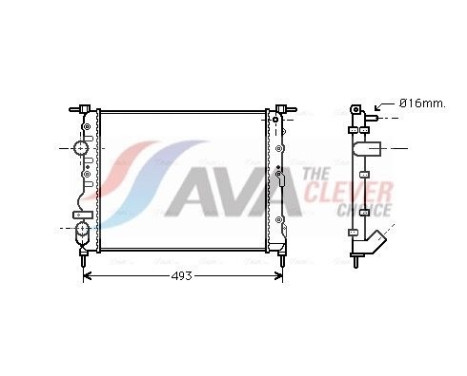 Kylare, motorkylning RTA2271 Ava Quality Cooling