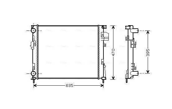 Kylare, motorkylning RTA2303 Ava Quality Cooling