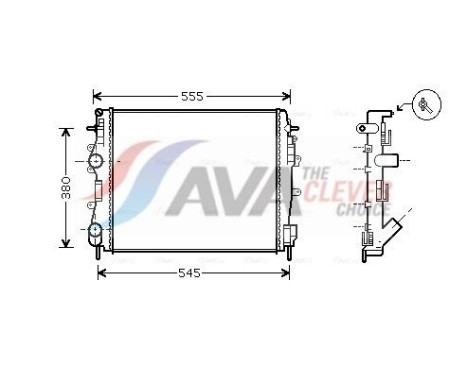 Kylare, motorkylning RTA2325 Ava Quality Cooling