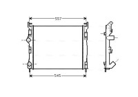 Kylare, motorkylning RTA2326 Ava Quality Cooling