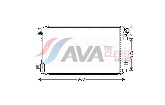 Kylare, motorkylning RTA2408 Ava Quality Cooling