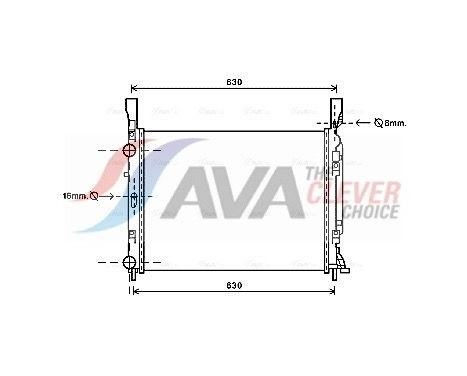 Kylare, motorkylning RTA2469 Ava Quality Cooling