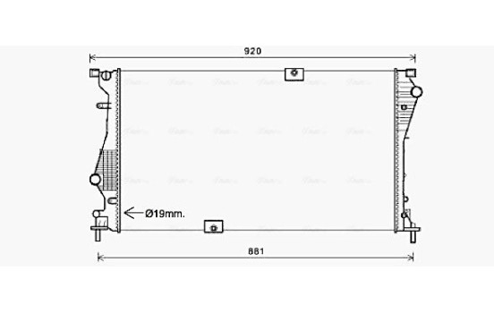 Kylare, motorkylning RTA2601 Ava Quality Cooling