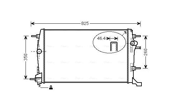 Kylare, motorkylning RTA2616 Ava Quality Cooling