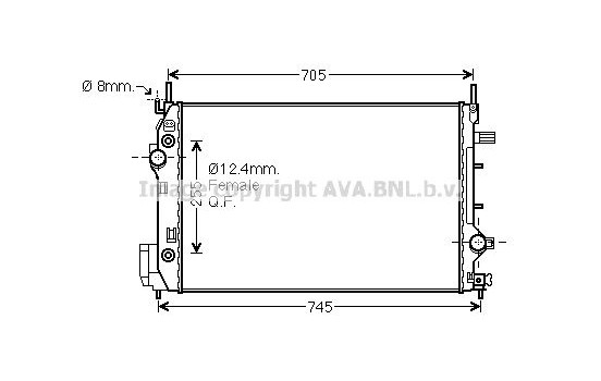 Kylare, motorkylning SB2080 Ava Quality Cooling