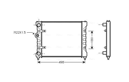 Kylare, motorkylning ST2022 Ava Quality Cooling