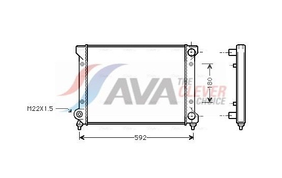 Kylare, motorkylning STA2033 Ava Quality Cooling