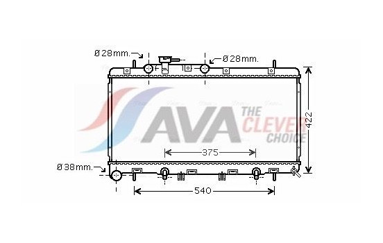 Kylare, motorkylning SU2059 Ava Quality Cooling