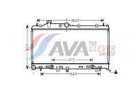 Kylare, motorkylning SU2066 Ava Quality Cooling
