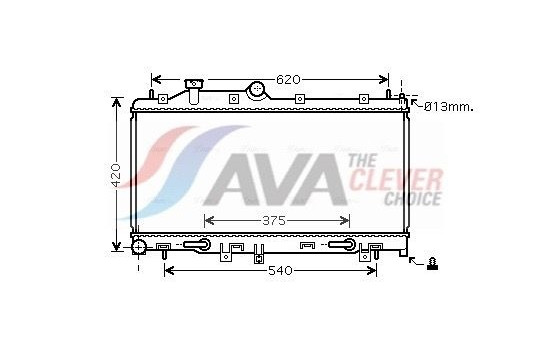 Kylare, motorkylning SU2076 Ava Quality Cooling
