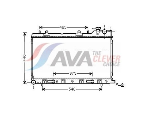 Kylare, motorkylning SU2098 Ava Quality Cooling