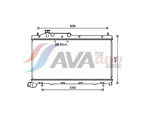 Kylare, motorkylning SU2105 Ava Quality Cooling