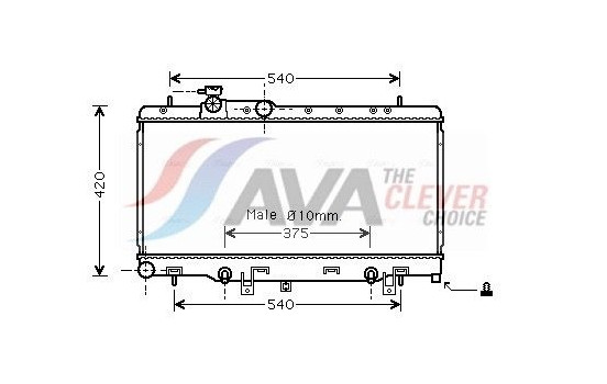 Kylare, motorkylning SUA2053 Ava Quality Cooling