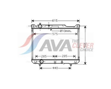Kylare, motorkylning SZ2099 Ava Quality Cooling