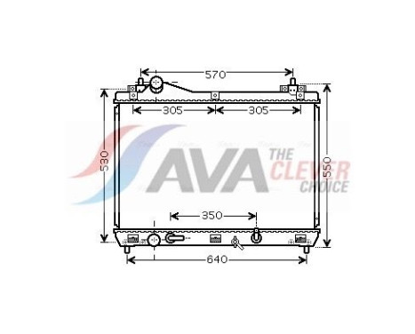 Kylare, motorkylning SZ2105 Ava Quality Cooling