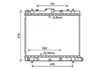 Kylare, motorkylning SZ2136 Ava Quality Cooling