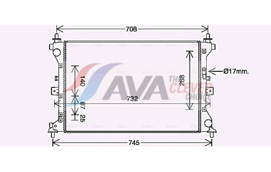 Kylare, motorkylning SZ2149 Ava Quality Cooling