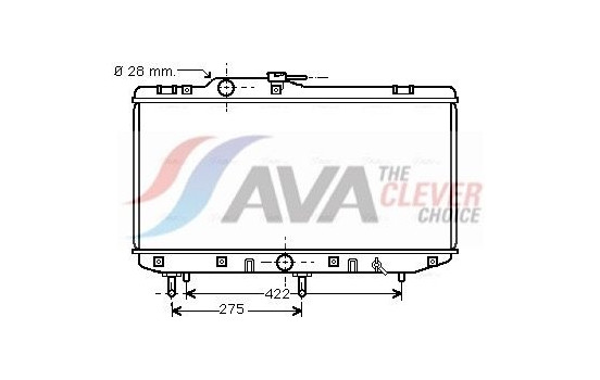 Kylare, motorkylning TO2208 Ava Quality Cooling