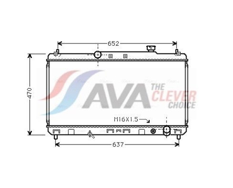 Kylare, motorkylning TO2235 Ava Quality Cooling