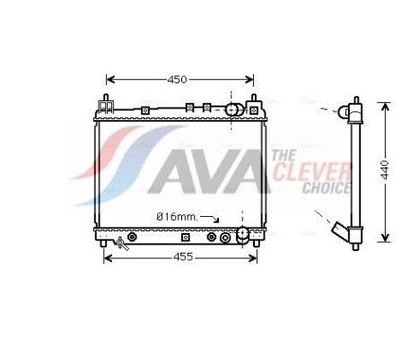 Kylare, motorkylning TO2259 Ava Quality Cooling