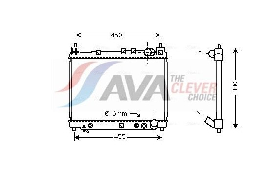 Kylare, motorkylning TO2259 Ava Quality Cooling