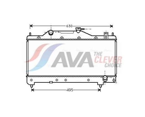 Kylare, motorkylning TO2283 Ava Quality Cooling