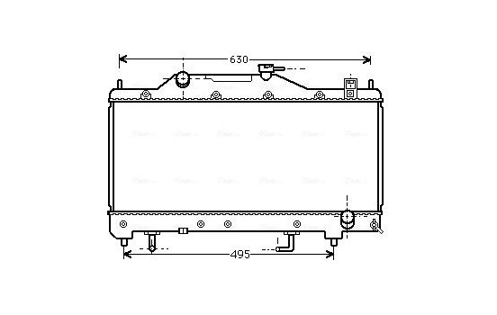 Kylare, motorkylning TO2284 Ava Quality Cooling