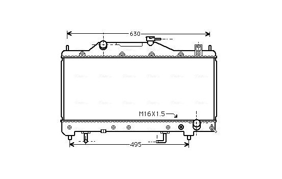 Kylare, motorkylning TO2285 Ava Quality Cooling