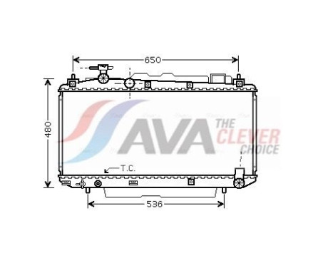 Kylare, motorkylning TO2299 Ava Quality Cooling