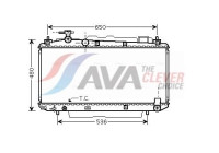 Kylare, motorkylning TO2305 Ava Quality Cooling