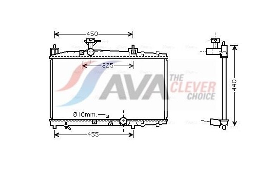 Kylare, motorkylning TO2317 Ava Quality Cooling