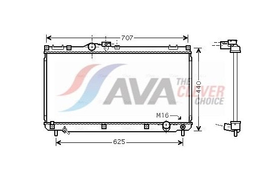 Kylare, motorkylning TO2321 Ava Quality Cooling