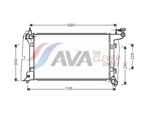 Kylare, motorkylning TO2323 Ava Quality Cooling